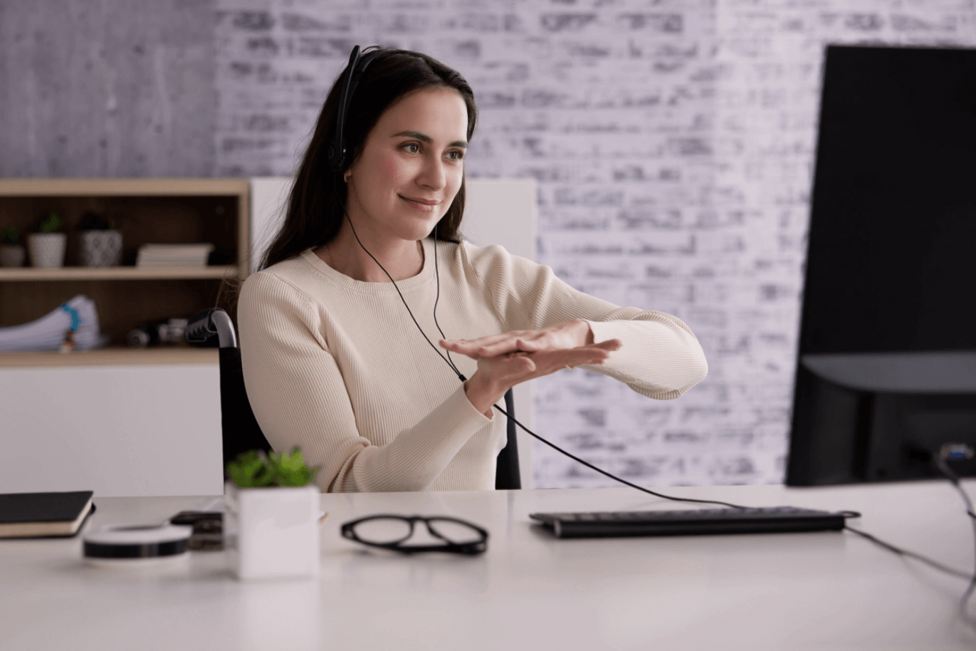 Mulher em um escritório